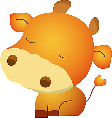 EPS 클립아트 동물 척추동물 육지동물 일러스트 포유류 사람없음 십이지신 소띠 운세 소 점성술 궁합 국내일러스트 파일형식 벡터