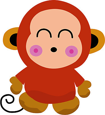 EPS 클립아트 동물 척추동물 육지동물 일러스트 포유류 사람없음 십이지신 원숭이띠 원숭이 운세 점성술 궁합 국내일러스트 파일형식 벡터