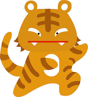 EPS 클립아트 동물 척추동물 육지동물 일러스트 포유류 사람없음 십이지신 운세 호랑이띠 호랑이 점성술 궁합 국내일러스트 파일형식 벡터