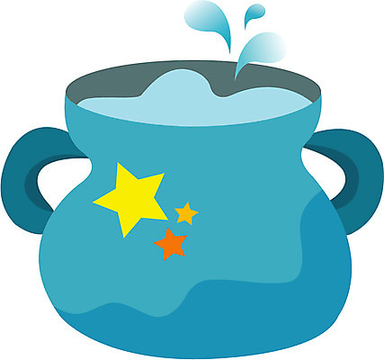 EPS 클립아트 생활용품 일러스트 사람없음 별자리 운세 항아리 물병 점성술 물병자리 국내일러스트 도자기 물통 오브젝트 파일형식 벡터