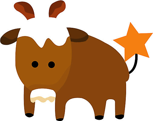 EPS 클립아트 동물 척추동물 육지동물 일러스트 포유류 사람없음 십이지신 소띠 운세 말_동물 소 점성술 궁합 국내일러스트 파일형식 벡터