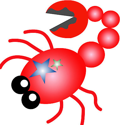 EPS 클립아트 절지류 일러스트 사람없음 별자리 운세 전갈 점성술 전갈자리 국내일러스트 동물 파일형식 벡터