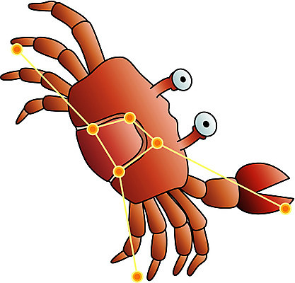 EPS 클립아트 절지류 일러스트 갑각류 사람없음 별자리 게 운세 바닷가재 점성술 게자리 국내일러스트 동물 가재 파일형식 벡터