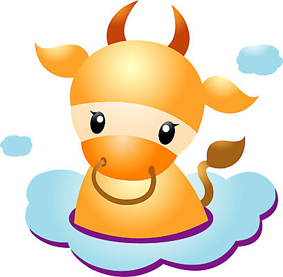 EPS 클립아트 동물 척추동물 육지동물 일러스트 포유류 사람없음 십이지신 소띠 운세 소 점성술 궁합 국내일러스트 파일형식 벡터