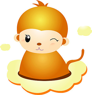 EPS 클립아트 동물 척추동물 육지동물 일러스트 포유류 사람없음 십이지신 원숭이띠 원숭이 운세 점성술 궁합 국내일러스트 파일형식 벡터