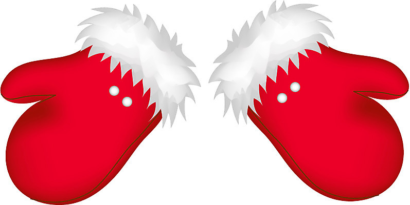 EPS 클립아트 잡화 기념일 컬러 장갑 크리스마스 일러스트 이벤트 사람없음 빨간색 털장갑 한켤레 산타장갑 손모아장갑 국내일러스트 1 파일형식 벡터