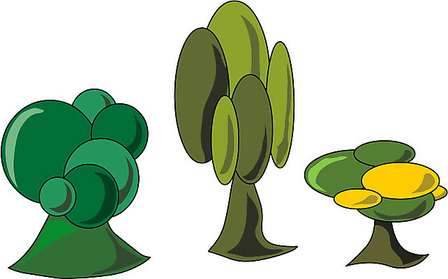 EPS 클립아트 나무 식물 일러스트 자연 사람없음 초록색 활엽수 국내일러스트 컬러 생태계 파일형식 벡터