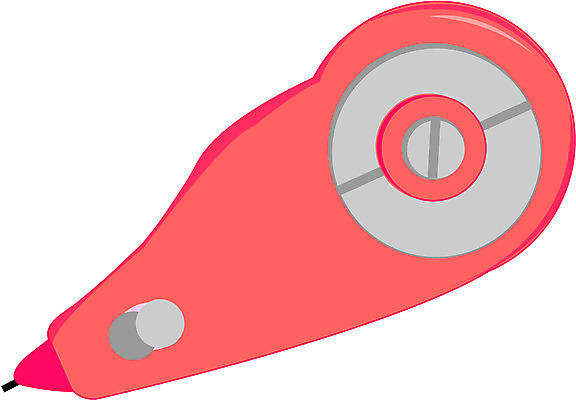 EPS 클립아트 일러스트 문구용품 사람없음 필기구 오브젝트 수정테이프 국내일러스트 파일형식 벡터