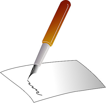 EPS 종이 생활용품 일러스트 사람없음 펜 만년필 사인 사인_서명 국내일러스트 필기구 오브젝트 서명 파일형식 벡터