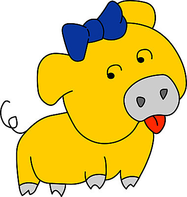 EPS 클립아트 동물 척추동물 캐릭터 한마리 육지동물 음식 일러스트 포유류 돼지고기 사람없음 가축 돼지 복권 일러캐릭터 1 육류 파일형식 벡터