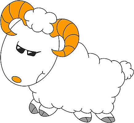 EPS 클립아트 동물 척추동물 캐릭터 한마리 육지동물 일러스트 포유류 사람없음 가축 양 방목 유목 양젖 양털 일러캐릭터 1 축산업 파일형식 벡터