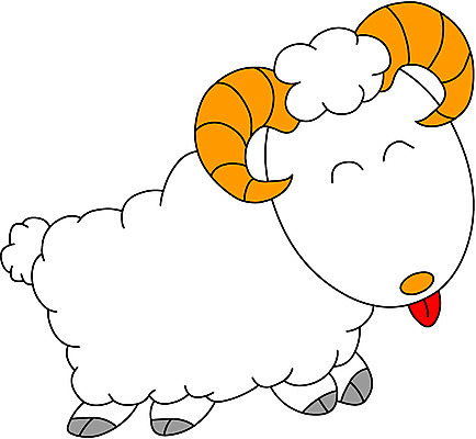 EPS 클립아트 동물 척추동물 캐릭터 한마리 육지동물 일러스트 포유류 사람없음 가축 양 방목 유목 양젖 양털 일러캐릭터 1 축산업 파일형식 벡터