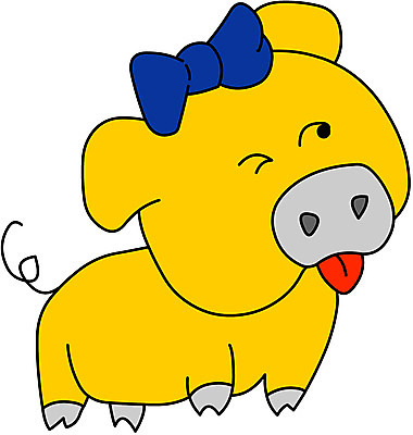 EPS 클립아트 동물 척추동물 캐릭터 한마리 육지동물 음식 일러스트 포유류 돼지고기 사람없음 가축 돼지 복권 일러캐릭터 1 육류 파일형식 벡터