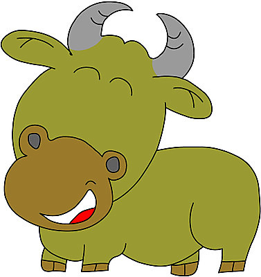 EPS 클립아트 동물 척추동물 캐릭터 한마리 육지동물 일러스트 포유류 사람없음 가축 소고기 소 즐거움 우 일러캐릭터 1 감정 육류 파일형식 벡터