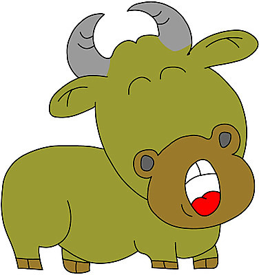 EPS 클립아트 동물 척추동물 캐릭터 한마리 육지동물 일러스트 포유류 웃음 사람없음 가축 소고기 소 즐거움 우 일러캐릭터 1 감정 표정 육류 파일형식 벡터