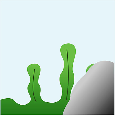 EPS 클립아트 식물 바다 일러스트 풍경 사람없음 심해 바닷속 해저 돌_바위 바위 해조류 미역 국내일러스트 수중 해양식물 파일형식 벡터