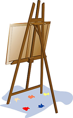 EPS 클립아트 생활용품 일러스트 미술 사람없음 미술도구 도구 이젤 그림 화판 국내일러스트 문화예술 오브젝트 파일형식 벡터