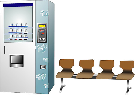 EPS 클립아트 커피 음료 음식 벤치 의자 일러스트 휴식 사람없음 오브젝트 자판기 커피자판기 국내일러스트 가구 컨셉 파일형식 벡터
