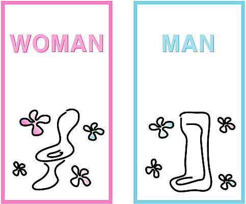 EPS 클립아트 문자 기호 일러스트 사람없음 화장실 남자화장실 여자화장실 국내일러스트 파일형식 벡터