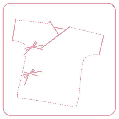 EPS 클립아트 옷 일러스트 사람없음 신생아 저고리 유아복 배냇저고리 아가옷 국내일러스트 아기용품 아기 한복 파일형식 벡터