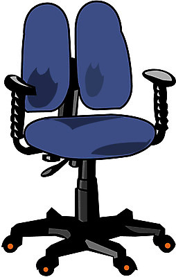EPS 클립아트 가구 의자 일러스트 사람없음 오브젝트 회전의자 사무실의자 등받이의자 사무용의자 국내일러스트 생활용품 파일형식 벡터