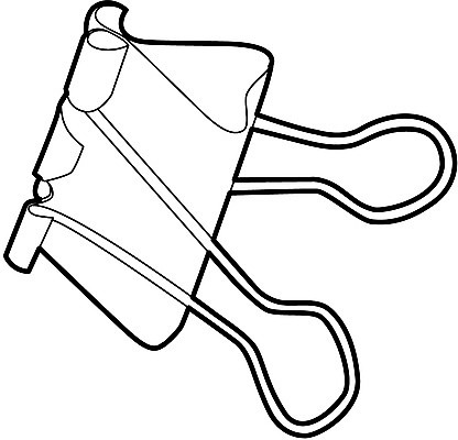 EPS 일러스트 비즈니스 집게 사람없음 사무용품 고정 종이집게 국내일러스트 문구용품 파일형식 벡터