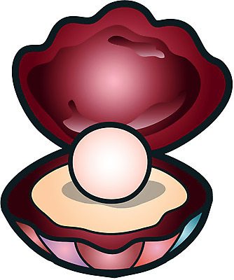 EPS 일러스트 조개 연체동물 사람없음 보석 진주 진주조개 국내일러스트 어패류 무척추동물 광석 파일형식 벡터