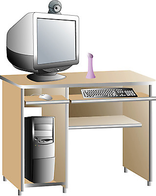 EPS 클립아트 일러스트 사람없음 컴퓨터 사무실 모니터 키보드 마우스 책상 캠 국내일러스트 가구 비즈니스 전자제품 카메라 컴퓨터용품 파일형식 벡터