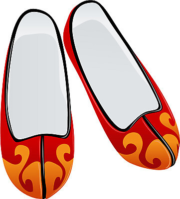 EPS 클립아트 한국문화 한국전통 잡화 신발 일러스트 사람없음 꽃신 가죽신 꽃고무신 새신 국내일러스트 동양문화 전통 전통소품 한국 고무신 파일형식 벡터