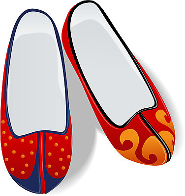 EPS 클립아트 한국문화 한국전통 잡화 신발 일러스트 사람없음 꽃신 가죽신 꽃고무신 새신 국내일러스트 동양문화 전통 전통소품 한국 고무신 파일형식 벡터