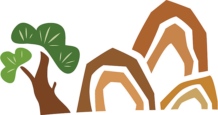 EPS 클립아트 나무 식물 전통 문양 일러스트 산 한국 사람없음 태양 전통문양 소나무 십장생 국내일러스트 자연요소 아시아 파일형식 벡터