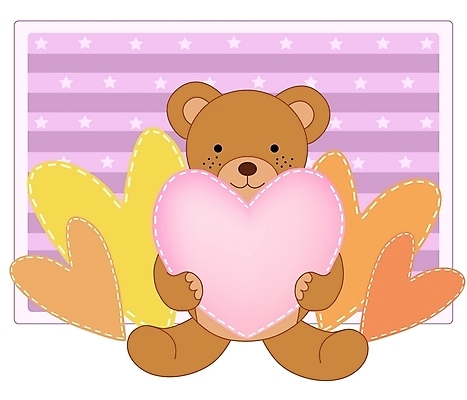 EPS 동물 척추동물 라이프스타일 육지동물 인형 일러스트 곰 포유류 곰인형 하트 국내일러스트 모양 생활 파일형식 벡터