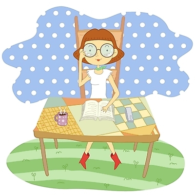 EPS 라이프스타일 여자 안경 의자 일러스트 청소년 한명 사람 취미 10대 책 독서 책상 여자만 여자한명만 십대만 십대여자만 십대여자한명만 국내일러스트 1 잡화 가구 생활 파일형식 벡터