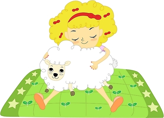 EPS 동물 라이프스타일 여자 일러스트 청소년 따뜻함 한명 사람 10대 양 여자만 여자한명만 십대만 십대여자만 십대여자한명만 국내일러스트 1 포유류 생활 파일형식 벡터