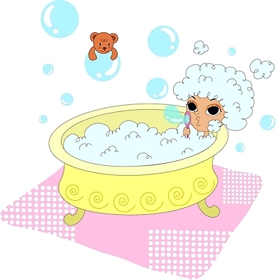 EPS 라이프스타일 여자 일러스트 청소년 욕조 실내 한명 사람 10대 목욕 거품 욕실 비눗방울 화장실 거품목욕 여자만 여자한명만 십대만 십대여자만 십대여자한명만 국내일러스트 1 내부 생활 청결 파일형식 벡터