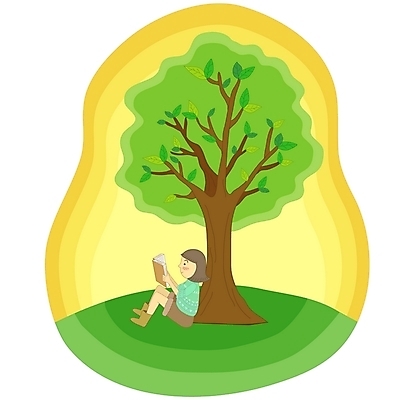EPS 나무 라이프스타일 여자 여유 일러스트 청소년 휴식 한그루 한명 사람 취미 야외 라이프 10대 책 독서 여자만 여자한명만 십대만 십대여자만 십대여자한명만 국내일러스트 식물 1 감정 컨셉 생활 파일형식 벡터