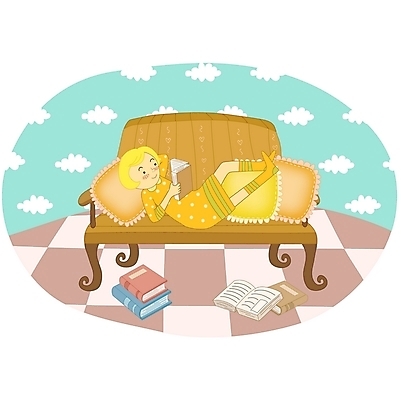 EPS 라이프스타일 여자 여유 쿠션 의자 일러스트 청소년 휴식 실내 한명 사람 취미 라이프 10대 책 소파 독서 여자만 여자한명만 십대만 십대여자만 십대여자한명만 국내일러스트 1 감정 가구 컨셉 내부 생활 파일형식 벡터