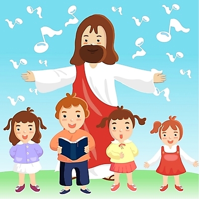 주간 전신 PSD 여자 남자 기독교 종교 어린이 음악 음표 일러스트 노래 서기 사람 소녀 소년 여러명 야외 예수 찬송가 찬양 국내일러스트 자연요소 기호 다수 모션 문화예술 신_종교 파일형식