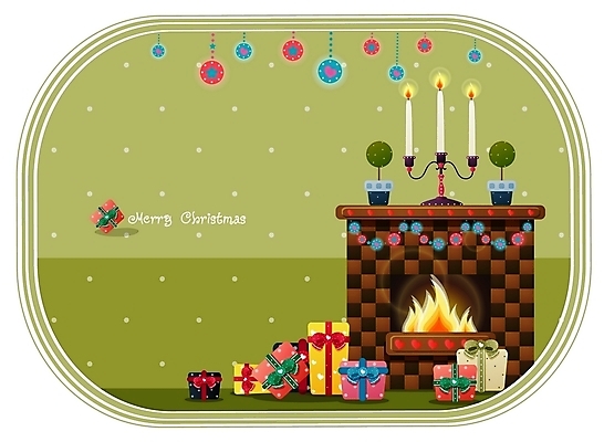 EPS 시설물 계절 기념일 현대건축 건축 종교 크리스마스장식 크리스마스 겨울 일러스트 초 촛불 불 선물 사람없음 장식 선물상자 건축부분 벽난로 국내일러스트 자연요소 건축물 이벤트 상자 파일형식 벡터