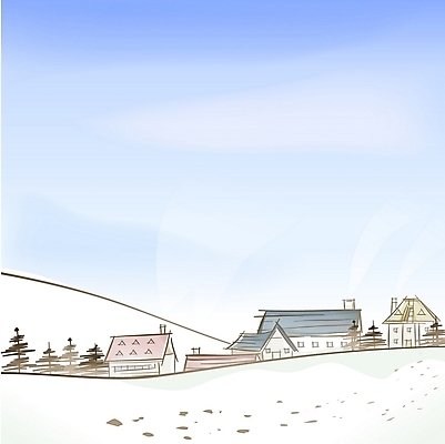 EPS 주간 사계절 계절 백그라운드 겨울 일러스트 자연 하늘 산 주택 풍경 사람없음 야외 마을 눈 언덕 겨울배경 국내일러스트 자연요소 날씨 건물 생태계 파일형식 벡터