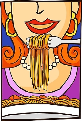 EPS 여자 음식 포크 일러스트 목걸이 파스타 스파게티 한명 사람 20대 성인 귀걸이 식사 입 입술 여자만 여자한명만 성인여자만 청년만 청년여자만 성인한명만 청년여자한명만 성인여자한명만 성인만 국내일러스트 1 식기 장신구 서양음식 청년 신체부위 파일형식 벡터