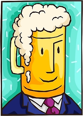 EPS 상징 일러스트 비즈니스 넥타이 맥주 생맥주 정장 사람없음 거품 알코올 직장인 비즈니스맨 음주 회식 가상인물 국내일러스트 직업 잡화 옷 남자 상상 주류 식사 파일형식 벡터