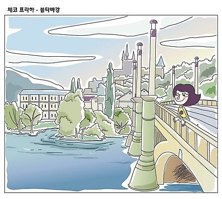 EPS 주간 건축물 커플 여자 유럽 외국문화 해외여행 여행 일러스트 휴가 한명 사람 풍경 20대 성인 야외 관광지 강 세계여행 세계명소 체코 프라하 블타바강 가교 여자만 여자한명만 성인여자만 청년만 청년여자만 성인한명만 청년여자한명만 성인여자한명만 성인만 국내일러스트 자연요소 1 해외 건축 나라 문화 관계 청년 세계 파일형식 벡터