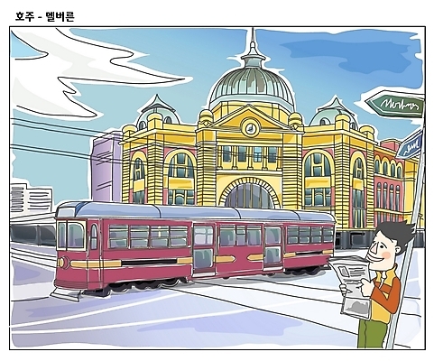 EPS 주간 커플 남자 외국문화 해외여행 여행 일러스트 휴가 거리 대중교통 한명 사람 20대 성인 야외 건물 관광지 도시 세계여행 신문 오세아니아 호주 전차 세계명소 멜버른 남자만 남자한명만 성인남자만 청년만 청년남자만 청년남자한명만 성인한명만 성인남자한명만 성인만 국내일러스트 자연요소 1 해외 건축물 나라 문화 육상교통 교통수단 관계 청년 간행물 세계 뉴스 파일형식 벡터