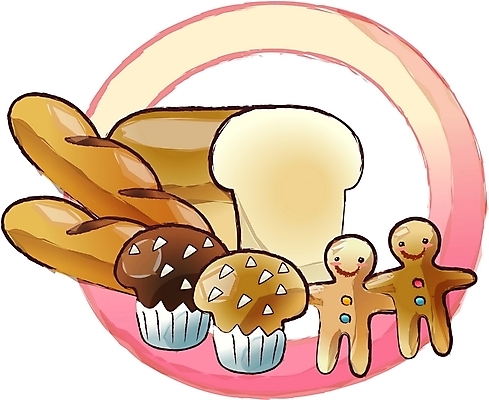 EPS 직업 음식 빵 일러스트 디저트 사람없음 쿠키 과자 요리사 바게트 제빵 머핀 국내일러스트 제과제빵 파일형식 벡터