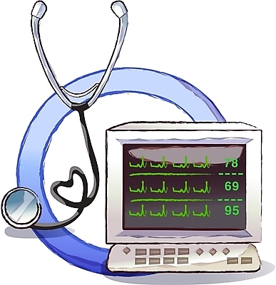 EPS 일러스트 의학 청진기 의료기기 사람없음 치료 의료용품 심전도모니터 국내일러스트 파일형식 벡터