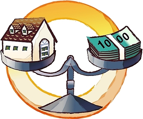 EPS 시설물 현대건축 건축 산업 지폐 돈 일러스트 비즈니스 부동산 주택 저울 사람없음 비교 가격 가치 분양 국내일러스트 건축물 컨셉 건물 재산 파일형식 벡터