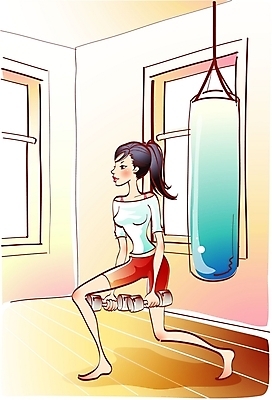 EPS 우먼라이프 라이프스타일 웰빙 여자 다이어트 일러스트 실내 건강 한명 사람 20대 성인 운동 헬스 아령 샌드백 여자만 여자한명만 성인여자만 청년만 청년여자만 성인한명만 청년여자한명만 성인여자한명만 성인만 국내일러스트 1 청년 내부 생활 파일형식 벡터