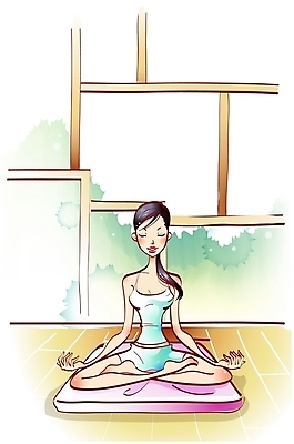 EPS 주간 우먼라이프 라이프스타일 웰빙 여자 다이어트 일러스트 요가 실내 건강 한명 사람 20대 성인 운동 매트 명상 단전호흡 여자만 여자한명만 성인여자만 청년만 청년여자만 성인한명만 청년여자한명만 성인여자한명만 성인만 국내일러스트 자연요소 1 청년 내부 생활 호흡 파일형식 벡터