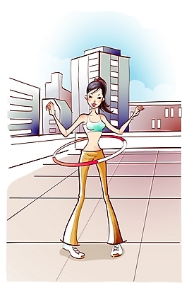 EPS 주간 우먼라이프 라이프스타일 웰빙 여자 다이어트 일러스트 건강 한명 사람 빌딩 20대 성인 야외 건물 운동복 운동 옥상 훌라후프 여자만 여자한명만 성인여자만 청년만 청년여자만 성인한명만 청년여자한명만 성인여자한명만 성인만 국내일러스트 자연요소 1 건축물 옷 청년 생활 파일형식 벡터